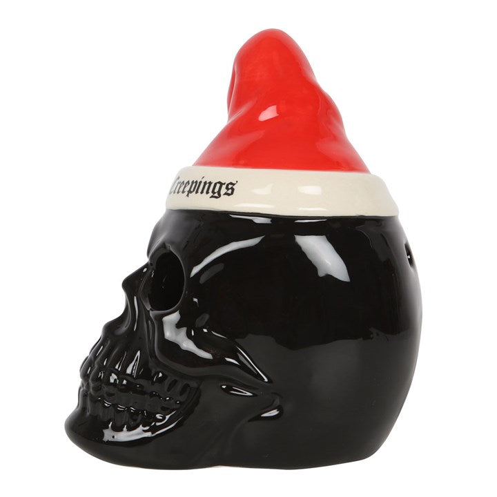Season's Creepings Santa Skull Tealight Holder