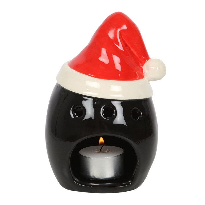 Season's Creepings Santa Skull Tealight Holder