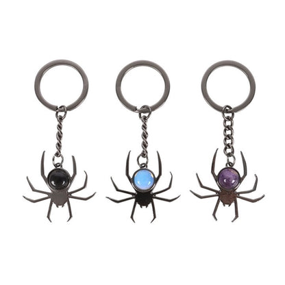 Crystal Spider Keyring