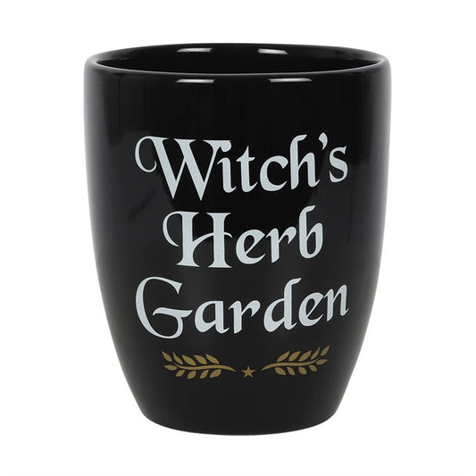 Witch's Herb Garden Ceramic Plant Pot