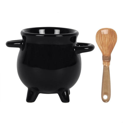 Cauldron Egg Cup & Broom Spoon