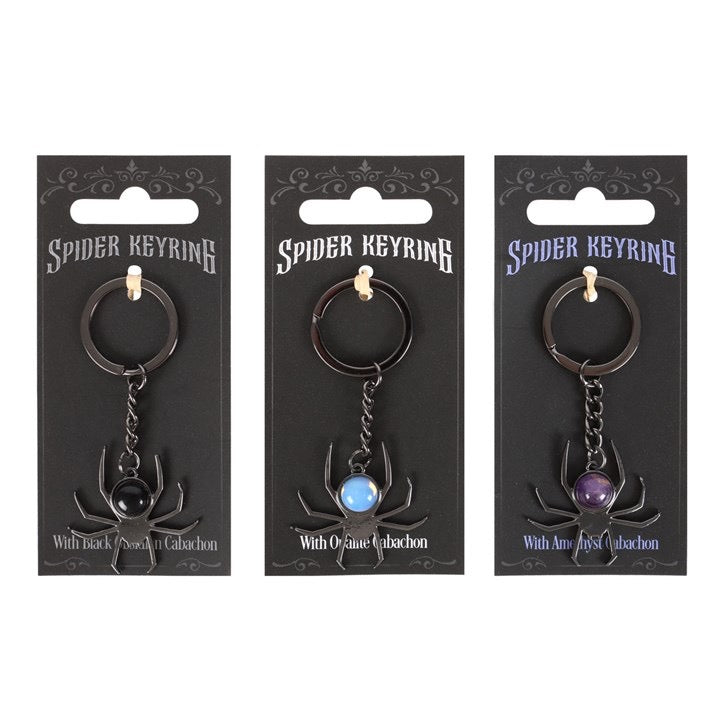 Crystal Spider Keyring