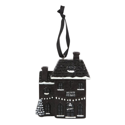 Haunted Holiday House Hanging Decoration