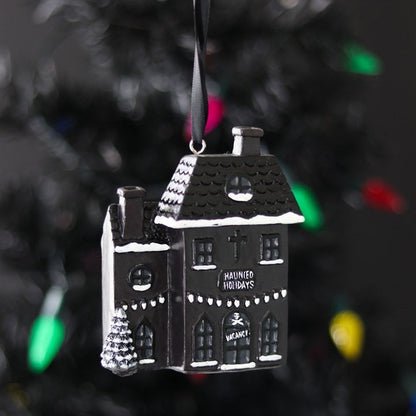 Haunted Holiday House Hanging Decoration