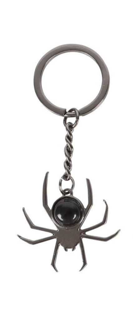 Crystal Spider Keyring