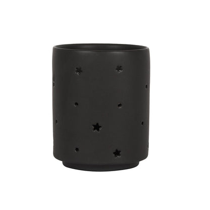 Small Black Moon Cut Out Tealight Holder